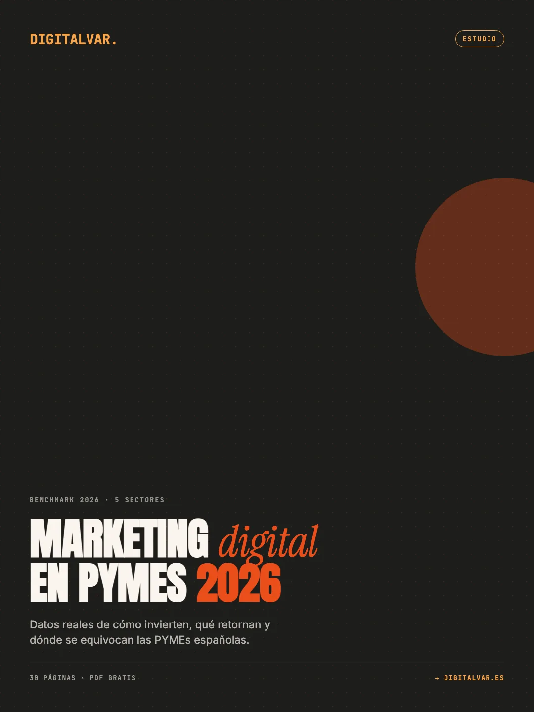 Portada de Estudio Marketing Digital PYMEs 2026