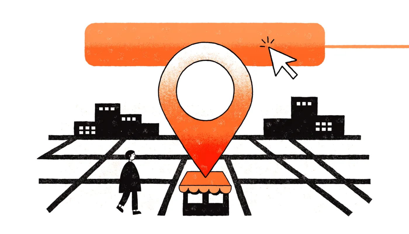 Dueño de un negocio local revisando en su móvil una campaña de Google Ads con llamadas y solicitudes de su zona
